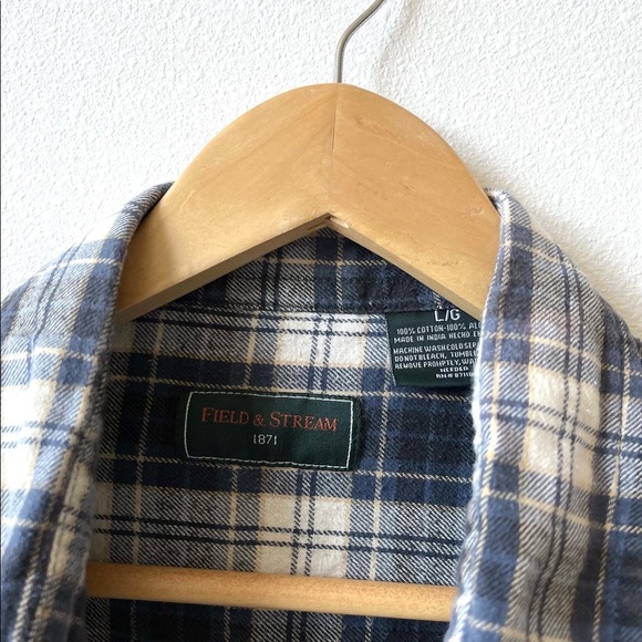 Bleached plaid flannel - Picture 4 of 6